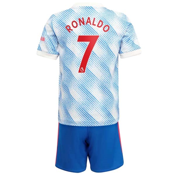 Camiseta Manchester United NO.7 Ronaldo Replica Segunda Ropa Niño 2021/22